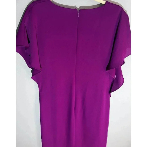 Lauren Ralph Lauren VIVID VIOLET Cocktail Party Dress Size 2 NEW - Picture 4 of 10
